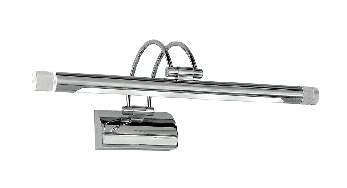 Applique a parete led integrato orientabile in metallo cromato con diffusore in acrilico 4W 550LM 3000°k collezione SIGMA Applique a parete led integrato orientabile in metallo cromato con diffusore in acrilico 4W 550LM 3000°k collezione SIGMA